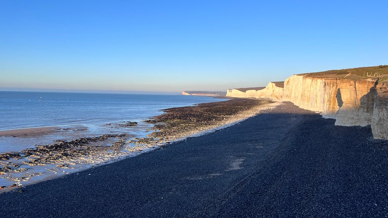 View of Seven Sisters Cliffs from Birling Gap
